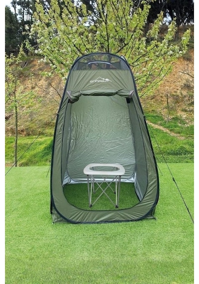 Campout Portatif Wc Ve Duş Çadırı Seti Haki
