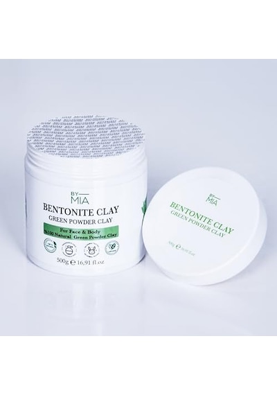 Yüz Ve Vücut Bentonit Kili%100 Natural Doğal Yeşil Toz Kil 500 Gr Açık Bej