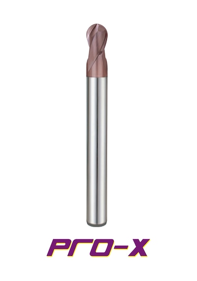 Pro-X Çap - Çap 3 Mm R1.5 2 Ağızlı Uzun Küre Karbür Parmak Freze