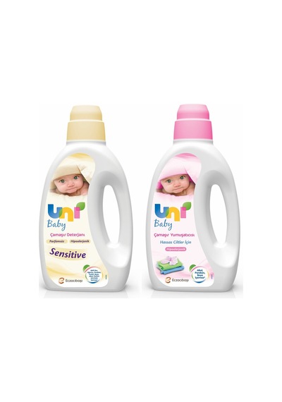 Uni Baby Sensitive Hipoalerjenik Parfümsüz Çamaşır Deterjanı + Yumuşatıcı 1500 ML