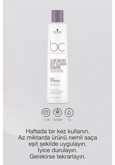 Bc Clean  Derin Temizleme Şampuanı 250 ML