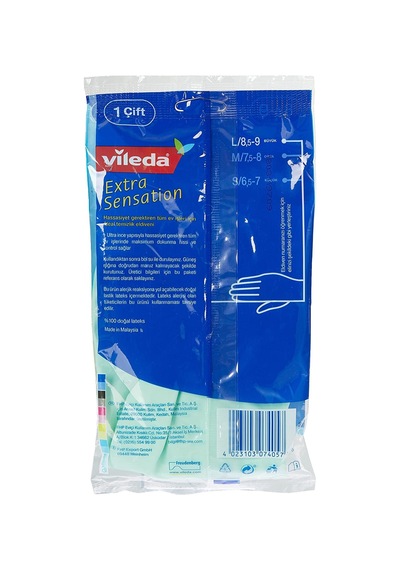 Extra Sensation Eldiven,%100 Doğal Lateks, L 10'lu Set