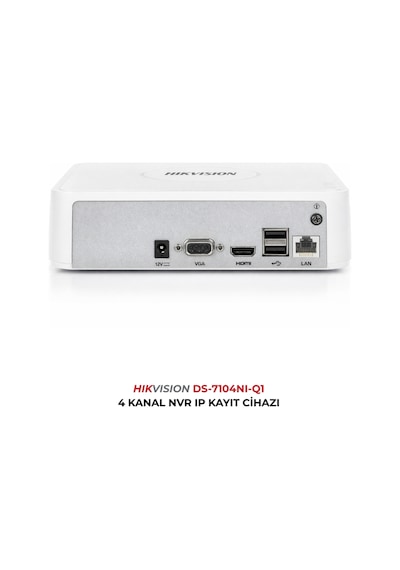 Ds-7104nı-q1 4 Kanal Ip Kamera Kayıt Cihazı H.265+ Nvr