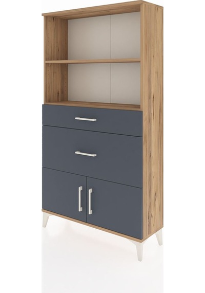 Arges Dolap 2 Raflı 2 Çekmeceli 2 Kapaklı 88x30x163 Çam-antrasit Çam Arges Dolap 2 Raflı 2 Çekmeceli 2 Kapaklı 88x30x163 Çam-antrasit Çam