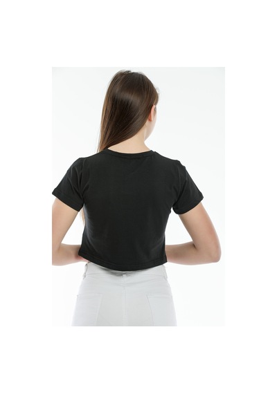 Kadın Crop Örme Tişort Spr21y13 001