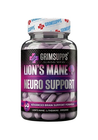 Grımsupps Lıon's Mane Neuro Support L-theanıne & N-acetyl Tyrosıne 60 Tablets