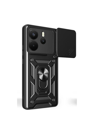 Newface Xiaomi Redmi Note 14 4g Pars Lens Yüzüklü Silikon - Siyah