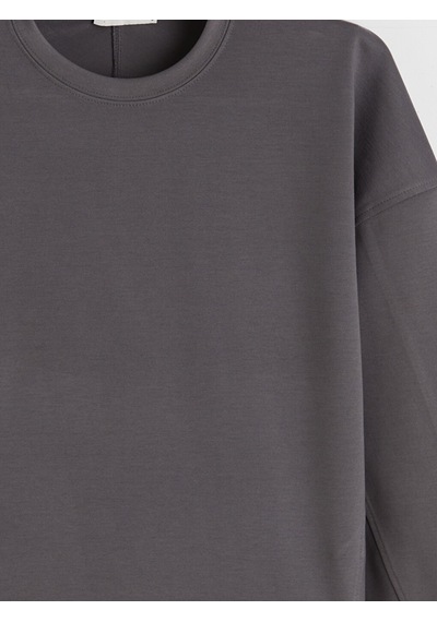 Lcw Vision Antrasit Bisiklet Yaka Kadın Sweatshirt