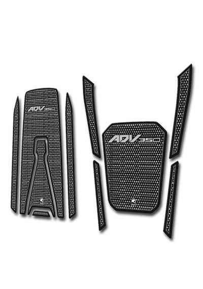 Honda Adv350 Tankpad Seti Karbon Mavi Gri