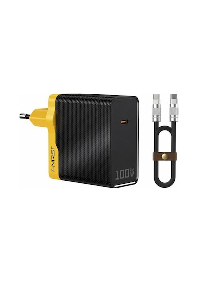 Fnırsı 100w Gan 3 Portlu Hızlı Şarj Adaptörü + 100w Type-c Kablo Seti 1.2m
