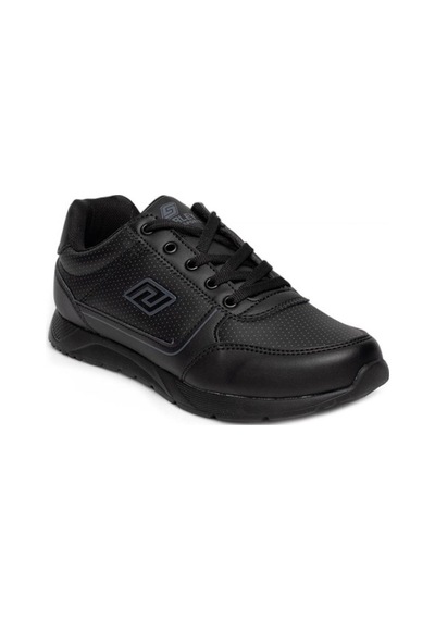 Parley 256-26 Deri Anatomik Bağcıklı Kadın Sneaker Siyah
