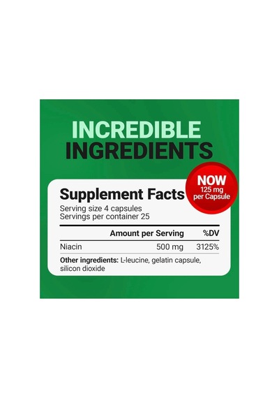 Dr. Berg G Niacin Flush Tolerance 500 Mg Vitamin B3 For Heart Brain & Energy Support 100 Caps