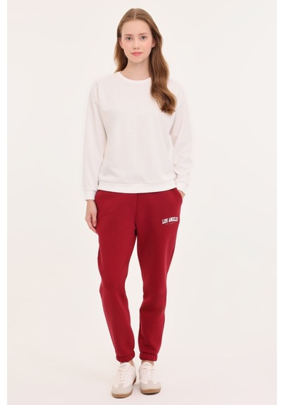 Kinetix Wb C Neck 16sn82 4pr Ekru Kadın Sweatshirt Beyaz BEYAZ