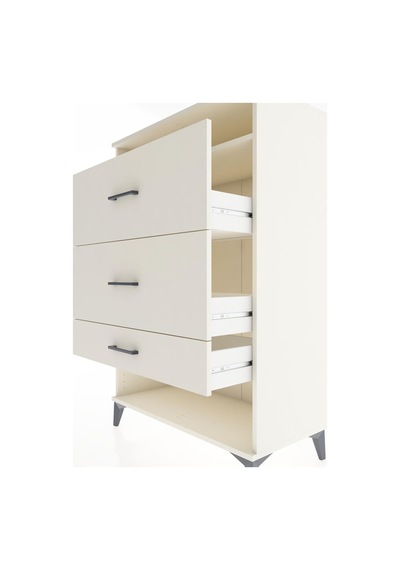 Hyperion Dolap Tek Raflı 3 Çekmeceli 88x44x134 Aytaşı-aytaşı Aytaşı