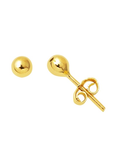 Bilezikci 14 Ayar Altın Top Küpe 4 mm. KP4202701