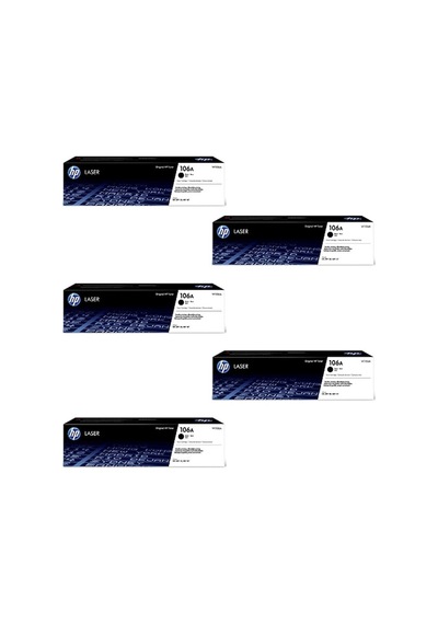 Hp 106a W1106a Toner 5'li Paket 135w