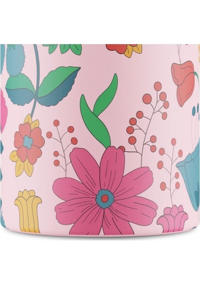 Clima Bottle Bloom Bloom Pink Paslanmaz Çelik Termos 500 Ml Çok Renkli