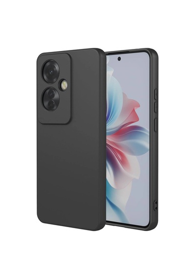 Oppo Reno 11f Kılıf First Silikon - Siyah -