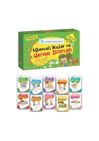 Bıcırık 4. Sınıf Eğlenceli İkizler Ve Hayvan Dostları Hikaye Seti 10 Kitap