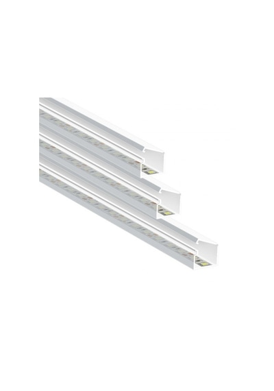 13 X12,5 Mm Şeffakapaklı Kablo Kanalı Yapışkan Bantlı 1mt Led İçin
