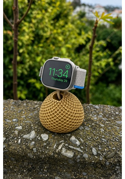 Âplê Watch - İphonê Akıllı Saatlere Uygun Altın Rengi Saat Tutucu Organizer Sarj Aleti Dahil Değildir