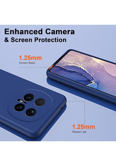 Caseonn Honor Magic 8 Pro Kılıf Kamera Korumalı Mikrofiber Astarlı Lansman Lacivert