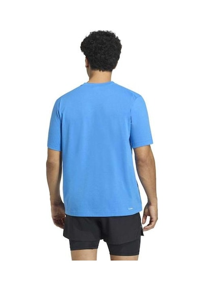 Adidas Workout Essentials Feelready Erkek Mavi Yuvarlak Yaka Tişört Mavi