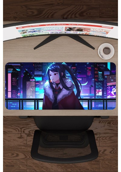 Va-11 Hall-a Kaymaz Dikişli Kauçuk Oyuncu Mousepad V2 - 70x30 Xl Gaming Mouse Pad Fare Altlığı
