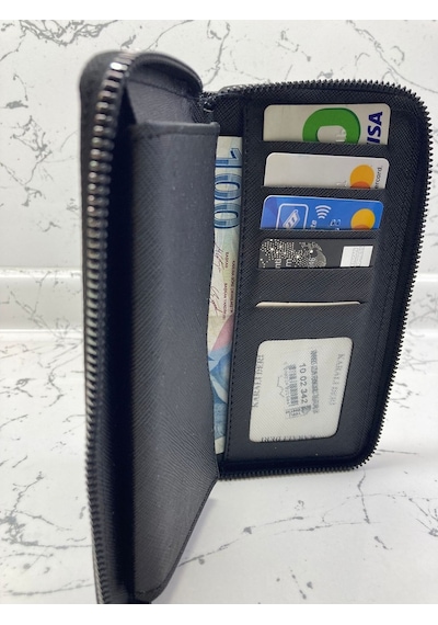 Erkek Cüzdan Telefonluk Fermuarlı Uzun