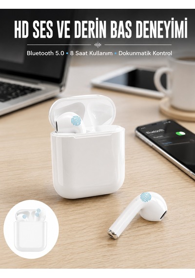 Kablolu Kulakiçi Kulaklık 2.nesil Tws Bluetooth Kulaklık Yüksek Ses Kaliteli Yeni Nesil Belirtilmemiş