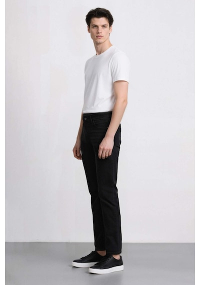 Defacto Sergio Regular Fit Normal Bel Boru Paça Jean Pantolon W6868az26spnm40 Siyah-nm40