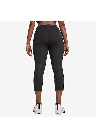 Nike W Nk Df Fast Crop Kadın Tayt SiYAH