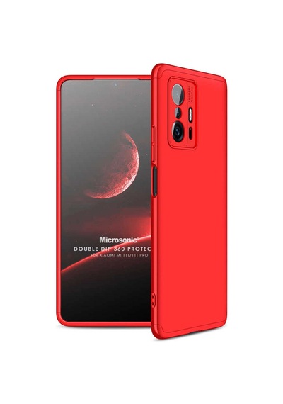 Microsonic Xiaomi Mi 11T Pro Kılıf Double Dip 360 Protective