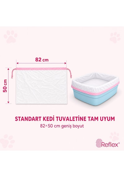Florex Kedi Kumu Torbası Pudra Kokulu 7'li Paket