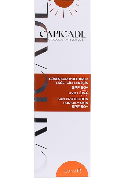 Capicade Akneli ve Yağlı Cilt Güneş Kremi SPF50+ 100 ML