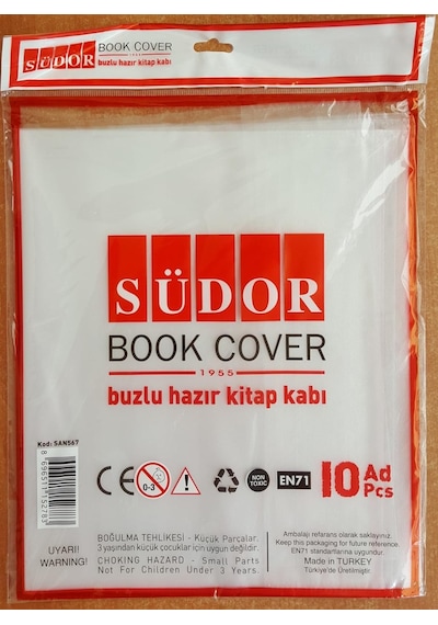 Südor Hazır Yapışkanlı Buzlu Kitap Kabı 10 Adet