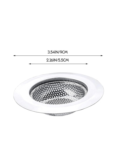 Mutfak Su Lavabo Filtresi Örgü Süzgeç Paslanmaz Çelik 7.5 Cm Çap Çok Renkli