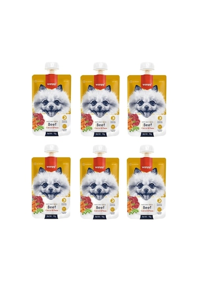 Wanpy Sığır Havuç Köpek Et Ezmesi 90 Gr X 6