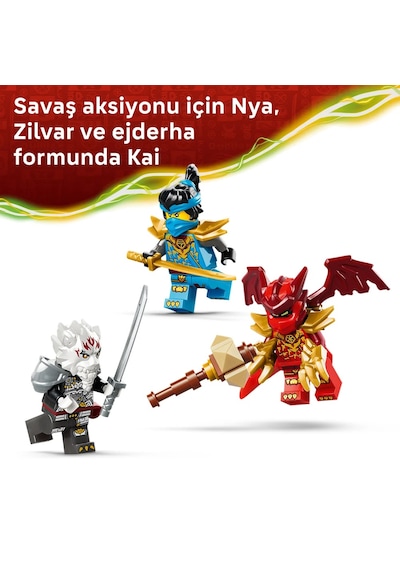 LEGO® NINJAGO® Zilvar ve Ejderha Canavar Grimtak 71863 - 7 Yaş ve Üzeri için 3 Minifigür İçeren Oyuncak Yapım Seti (232 Parça)