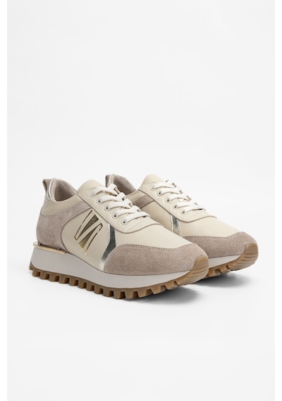 Valmenti Kadın Bej Hakiki Deri Sneakers & Spor Ayakkabı 923 V-101 Bn Ayk Sk23/24 Bej