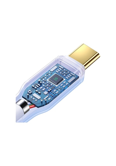 Ca-8350 100w Type-c To Type-c Data-şarj Kablo 5a 1.2m, Beyaz