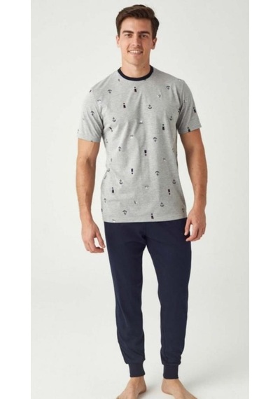 Mod Collection Çapalı Paça Lastik Bilekli Erkek Pijama Takım
