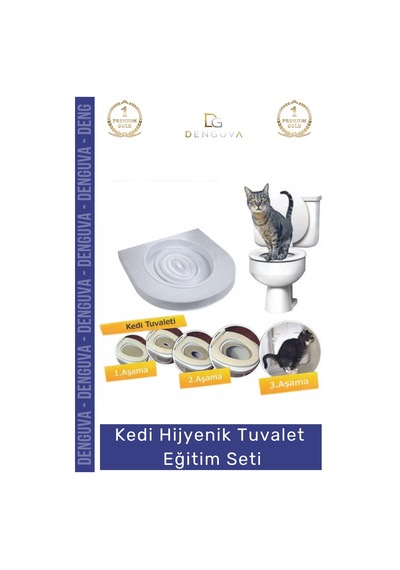 Tuvaletseti Kedi Klozet Alıştırma Aparatı Ekonomik Kumsuz Pratik Çözüm Hijyenik Tuvalet Eğitim Seti