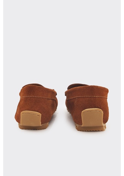 Derinet Hakiki Deri Erkek Loafer Taba Süet Taba Süet