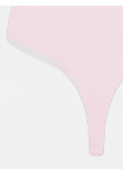 Dilvin 21231 Halter Yaka Bodysuit-toz Pembe