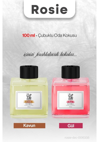 Rosıe Kavun Ve Gül Çubuklu Oda Kokusu 100 Ml Fresh