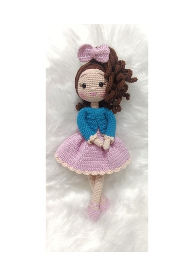 Pembe Nazlı Amigurumi Organik Oyuncak
