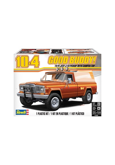 Revell Maket Model Kit Araba 79 Jeep J10 Pickup With Camper Top 14568