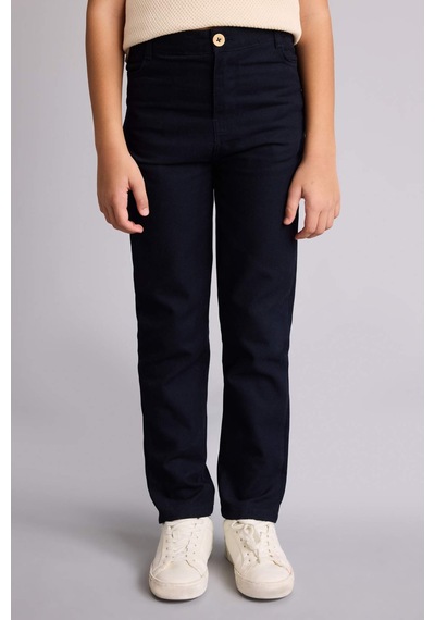 Defacto Polo Tişört Gabardin Pantolon 2'li Takım Erkek Çocuk G7091A826SM