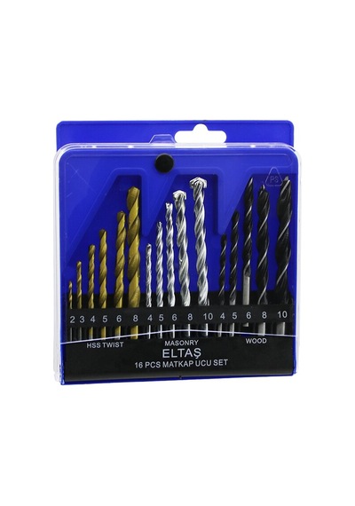 Eltaş Lrd-136 16 Parça Matkap Ucu Seti Ahşap, Metal, Beton